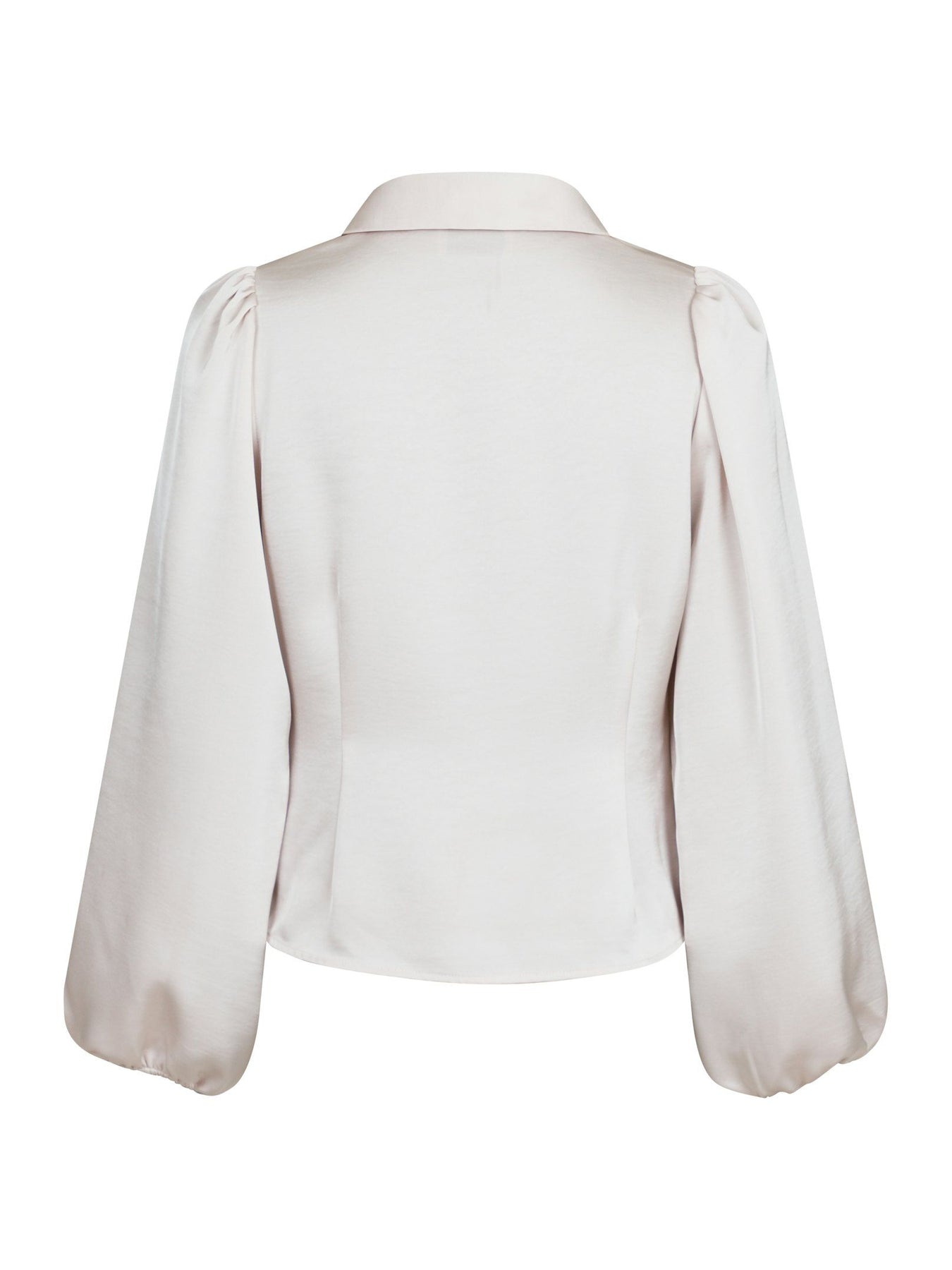 Mille Heavy Sateen Blouse - Ivory