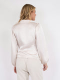 Mille Heavy Sateen Blouse - Ivory