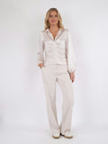 Mille Heavy Sateen Blouse - Ivory