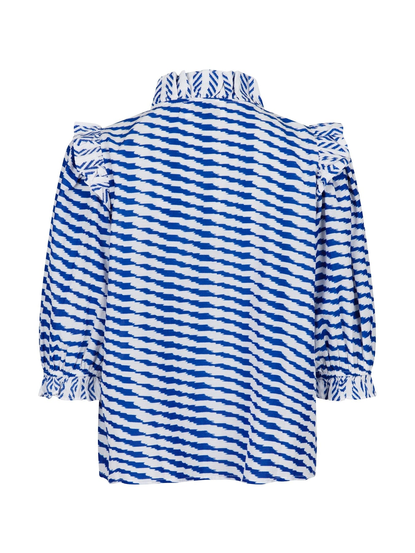 Chacha Graphic Blouse - Blue