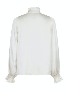 Brielle Satin Blouse - Off White