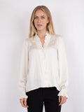 Brielle Satin Blouse - Off White