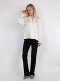 Brielle Satin Blouse - Off White