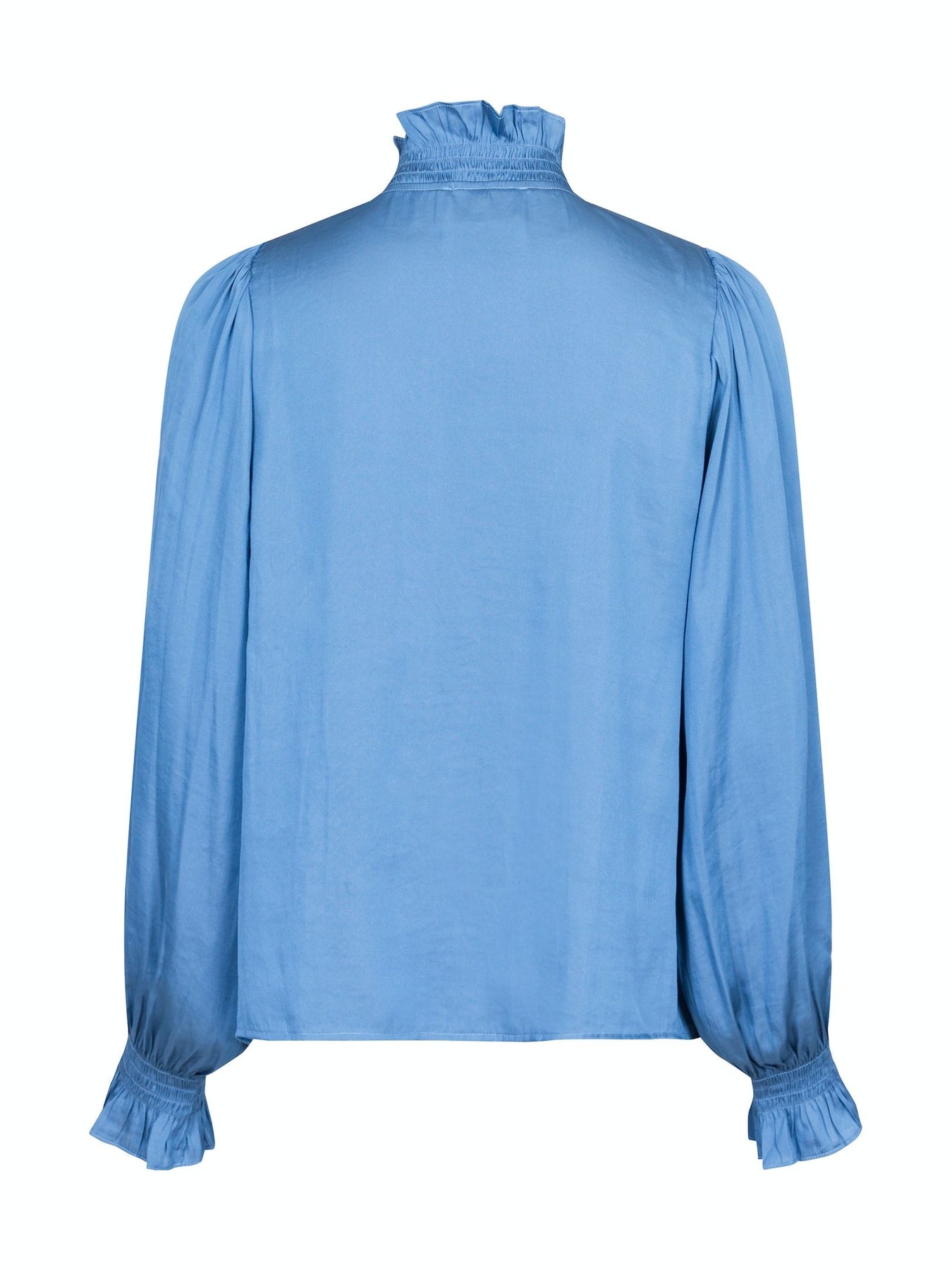 Brielle Satin Blouse - Blue