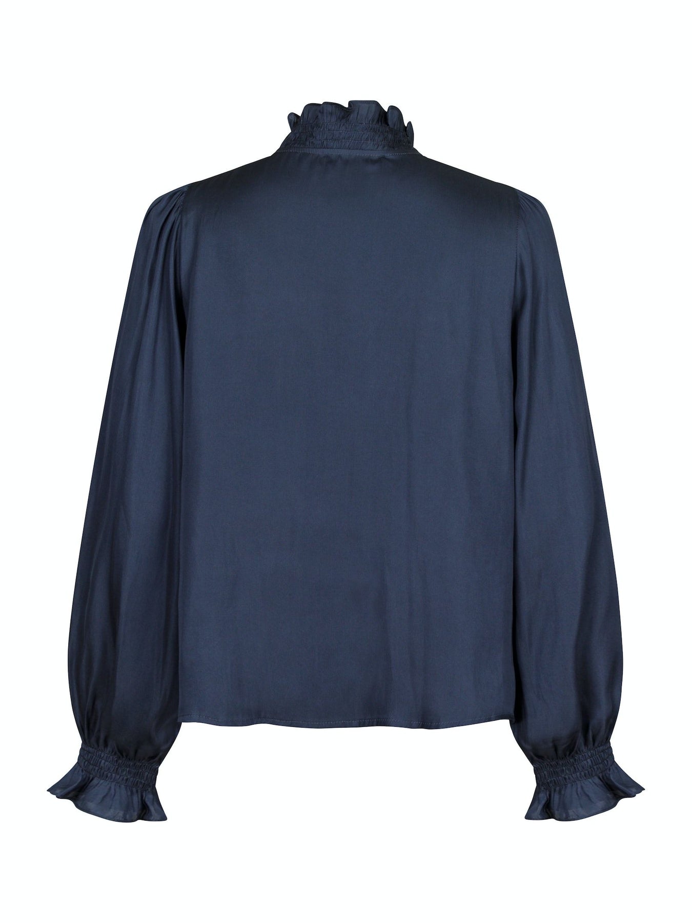 Brielle Satin Blouse - Midnight Blue