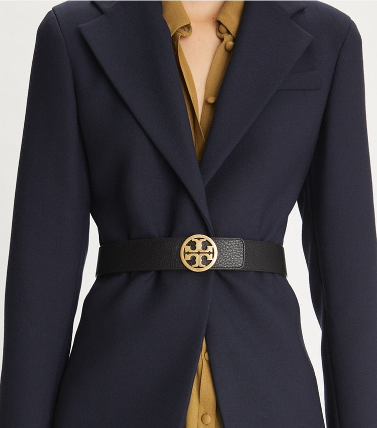 1.5" Miller Reversible Belt - Black / Classic Cuoio / Gold