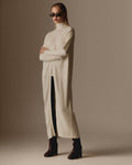 Cashmere Blend Long Cardigan - Offwhite