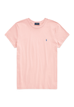 Cotton Jersey Crewneck T-Shirt - Pink Sand