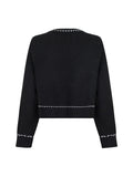 Detri Knit Blouse - Black