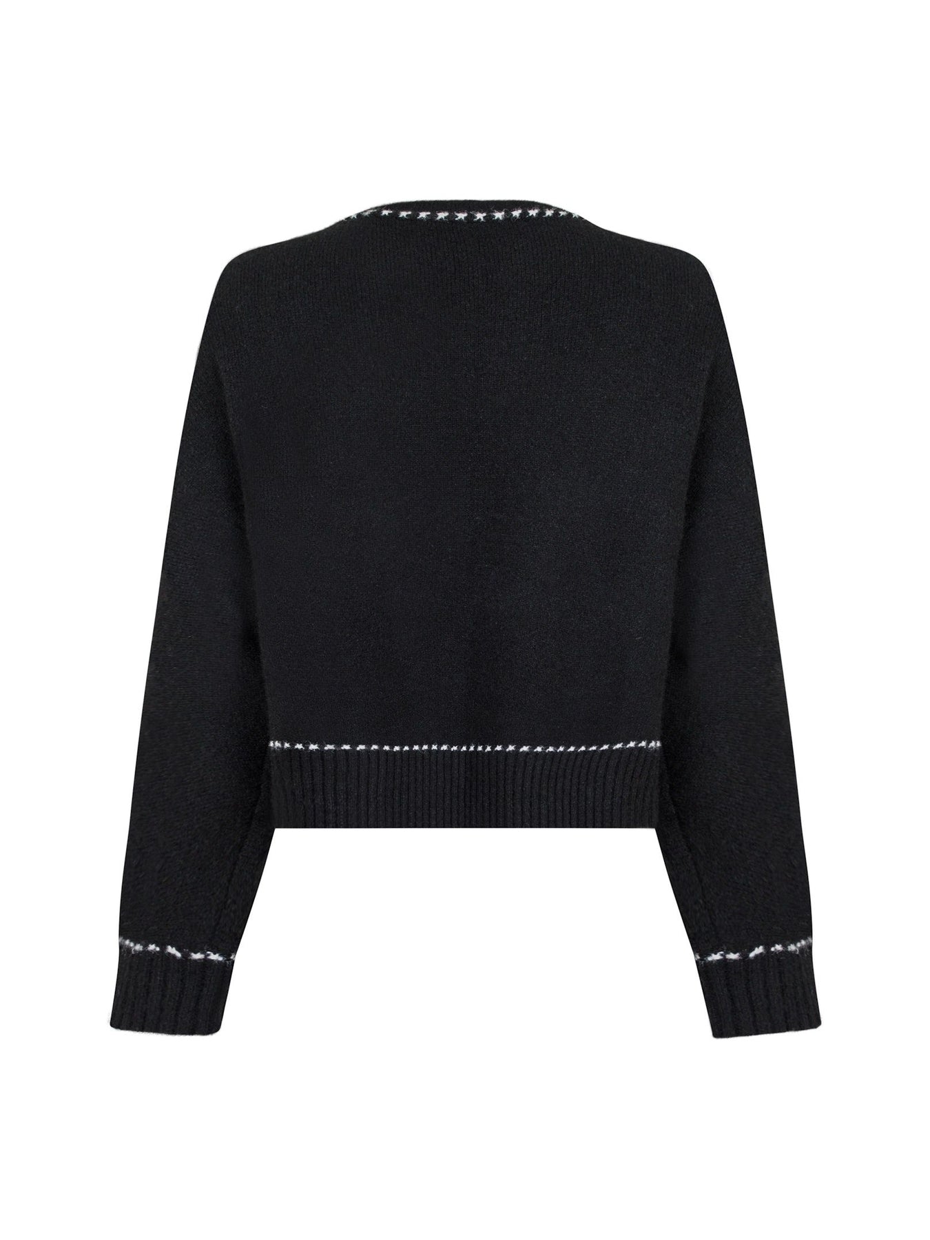Detri Knit Blouse - Black