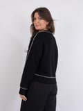 Detri Knit Blouse - Black