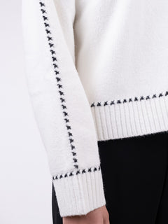 Detri Knit Blouse - Off White