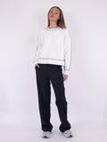 Detri Knit Blouse - Off White