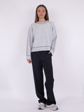 Detri Knit Blouse - Grey Melange