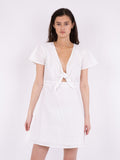Diara Linen Dress - White