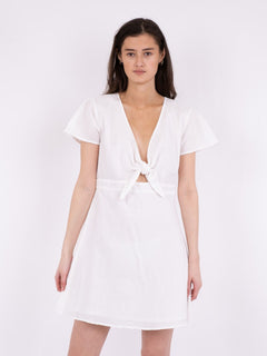 Diara Linen Dress - White
