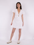 Diara Linen Dress - White