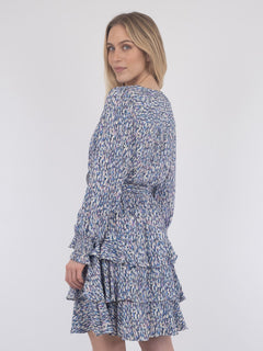 Dennie Color Haze Dress - Blue