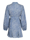 Althea S Simple IKAT Dress - Blue