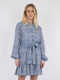 Althea S Simple IKAT Dress - Blue