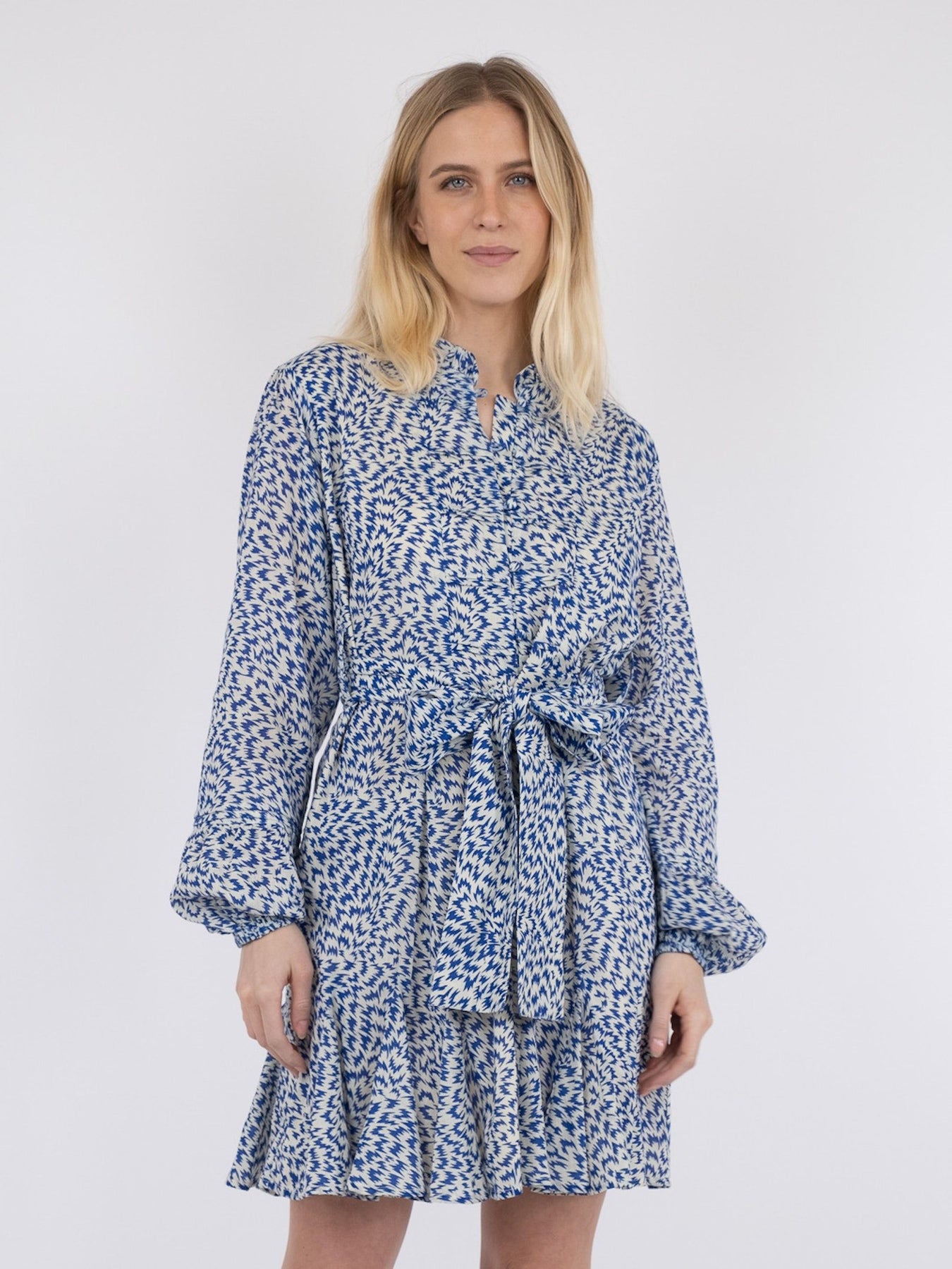 Althea S Simple IKAT Dress - Blue