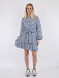 Althea S Simple IKAT Dress - Blue