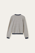 N-Marg Knit Cardigan - Dannia Blue Stripe