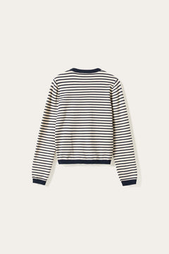 N-Marg Knit Cardigan - Dannia Blue Stripe