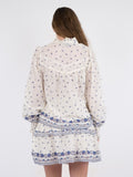Seima S Belle Border Blouse - Blue