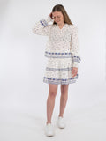 Seima S Belle Border Blouse - Blue