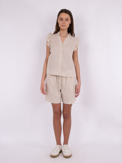 Shea Linen Shorts - Sand