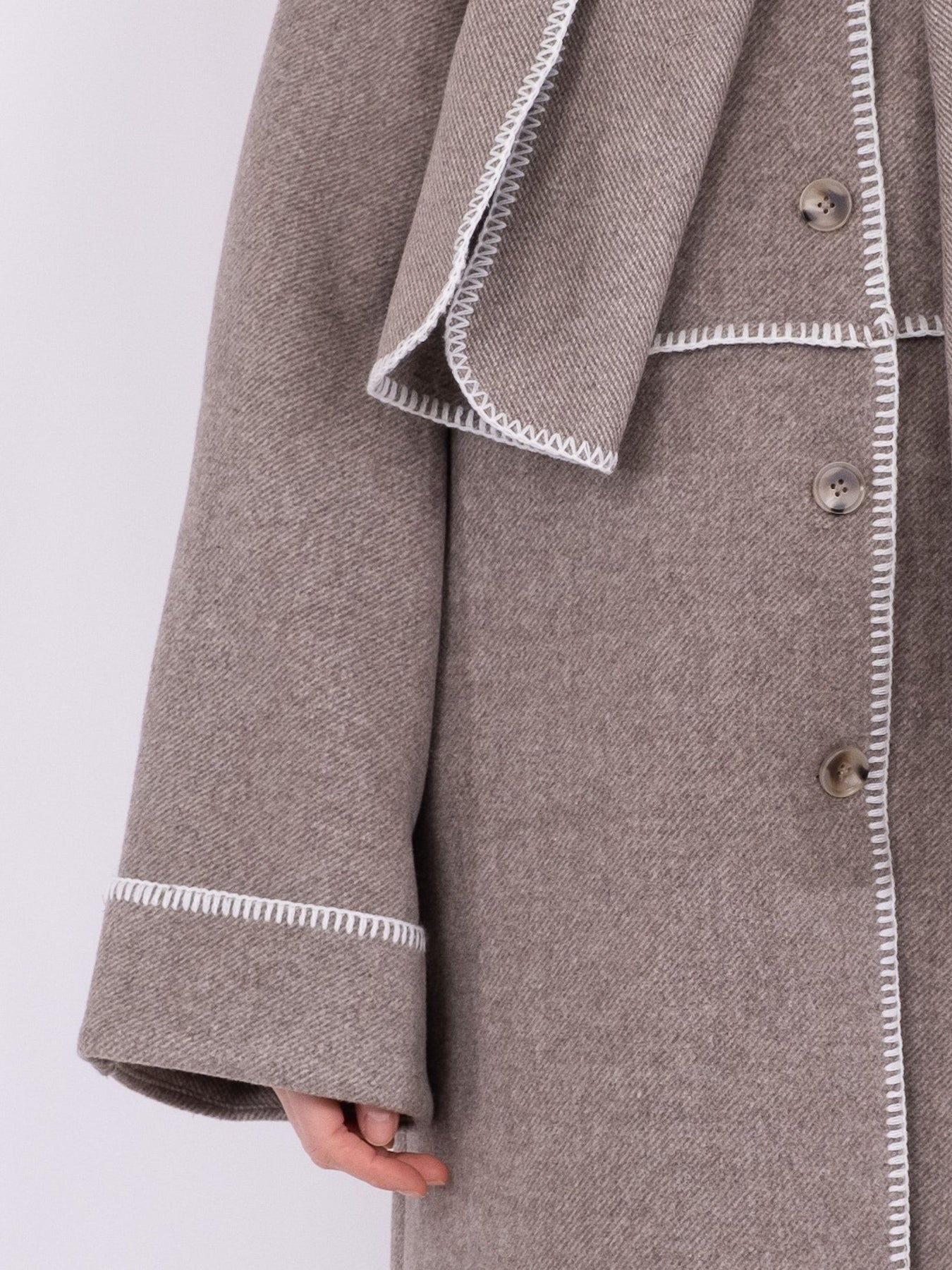 Kitty Twill Coat - Sand Melange