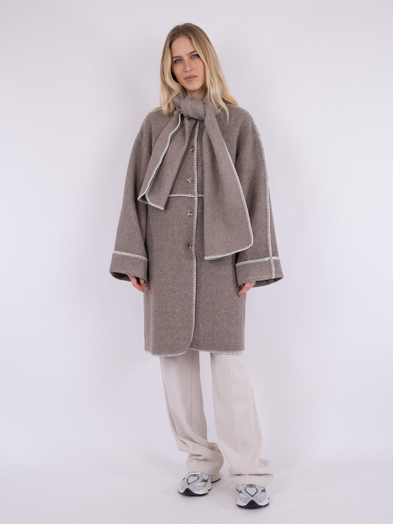 Kitty Twill Coat - Sand Melange