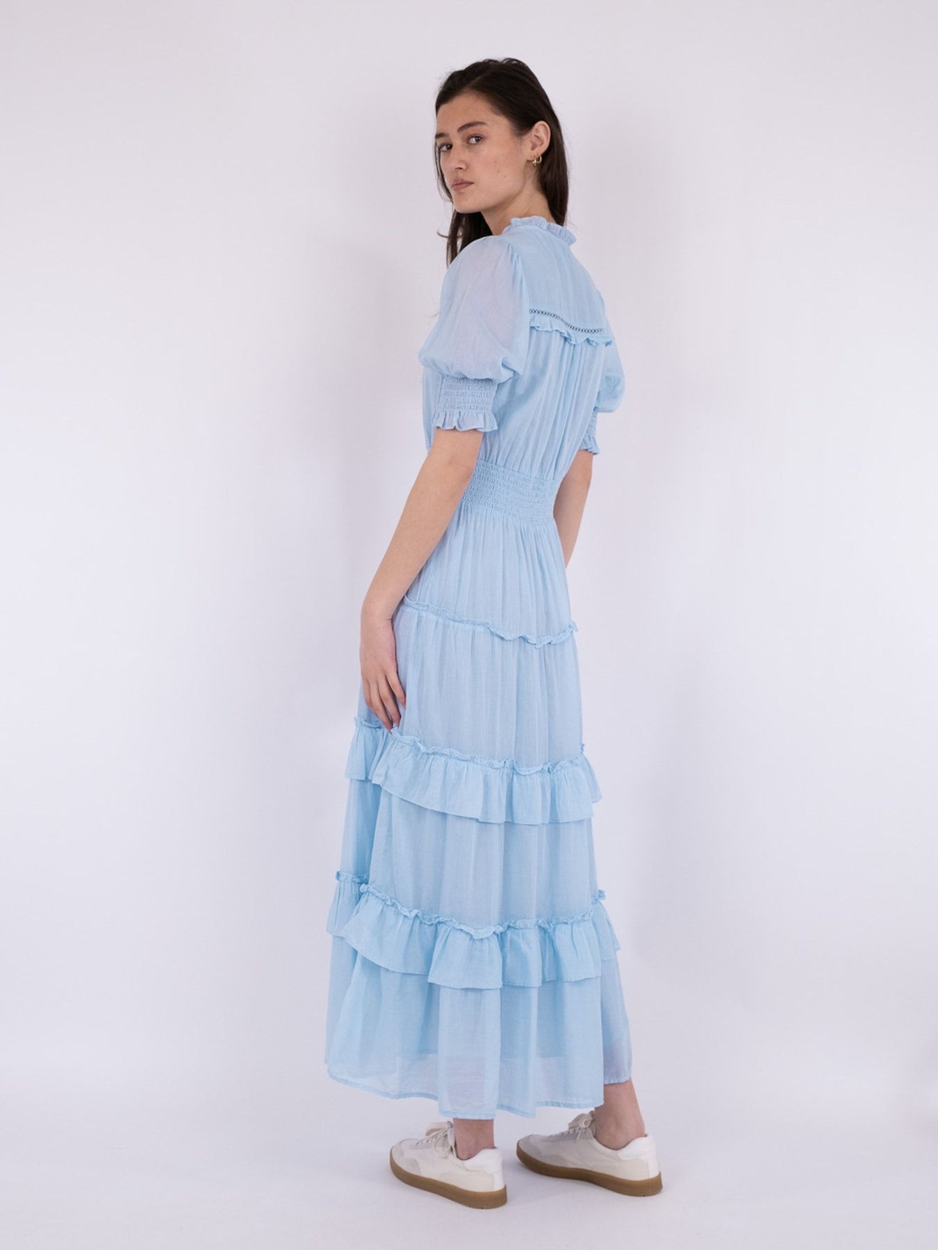 Sophie S Voile Dress - Ljusblå