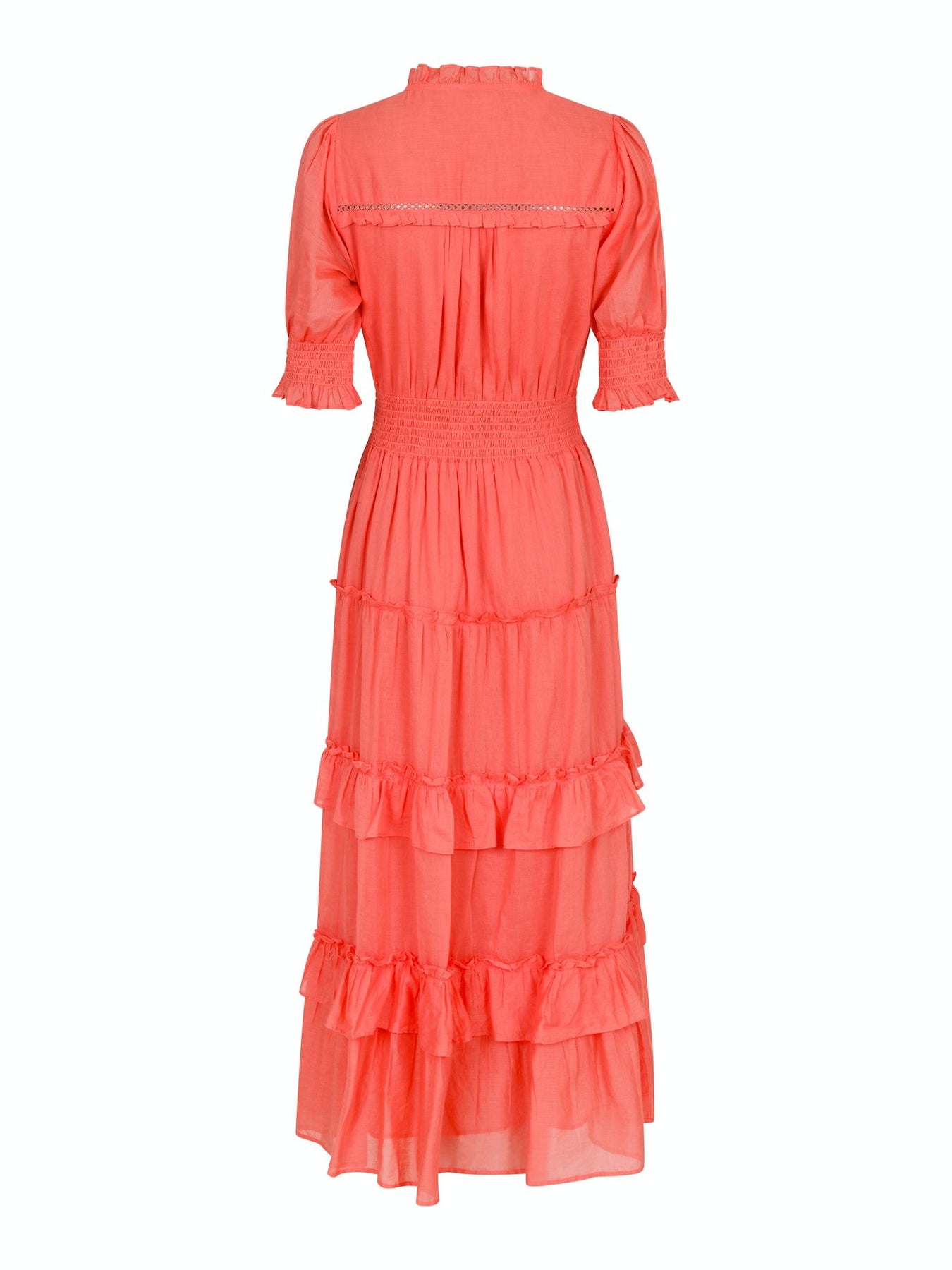 Sophie S Voile Dress - Coral