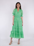 Sophie S Voile Dress - Apple Green