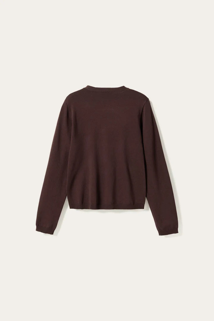 N-Marg Knit Cardigan - Chocolate