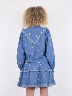 Degas Blouse - Dusty Blue