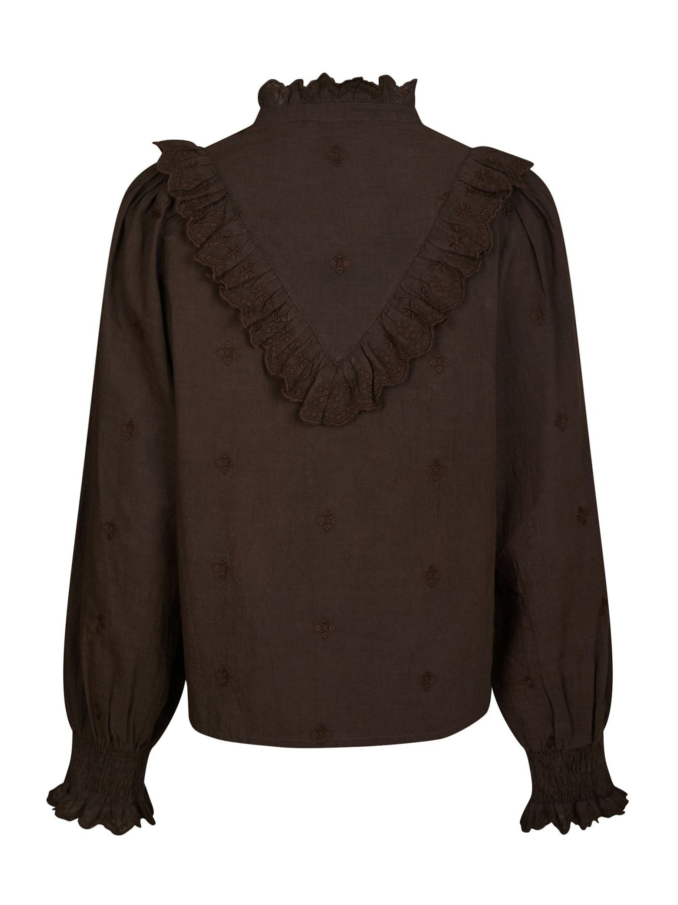 Degas Blus - Mörkbrun