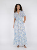 Kanza Rose Field Dress - Light Blue