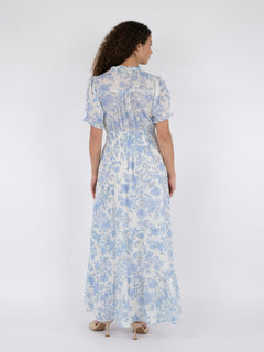 Kanza Rose Field Dress - Light Blue