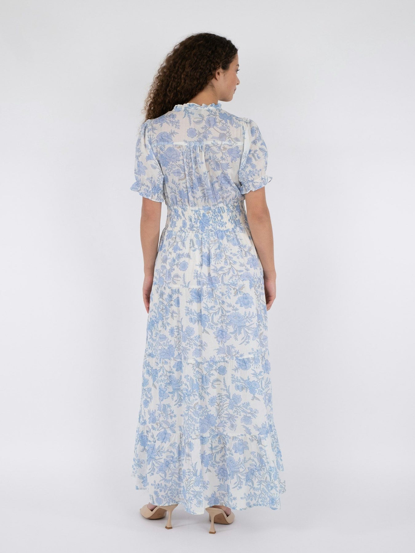 Kanza Rose Field Dress - Light Blue