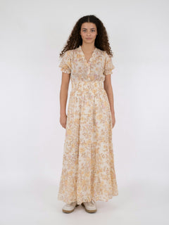 Kanza Rose Field Dress - Dusty Yellow