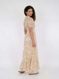 Kanza Rose Field Dress - Dusty Yellow