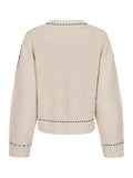 Detri Soft Knit Blouse - Sand
