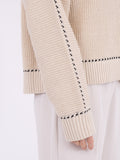 Detri Soft Knit Blouse - Sand