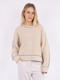Detri Soft Knit Blouse - Sand