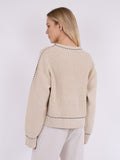 Detri Soft Knit Blouse - Sand