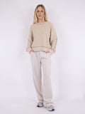 Detri Soft Knit Blouse - Sand