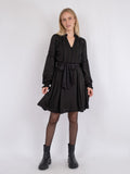 Ditte Satin Dress - Black